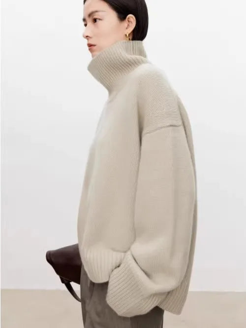 Guinevere Turtleneck Cashmere Pullover