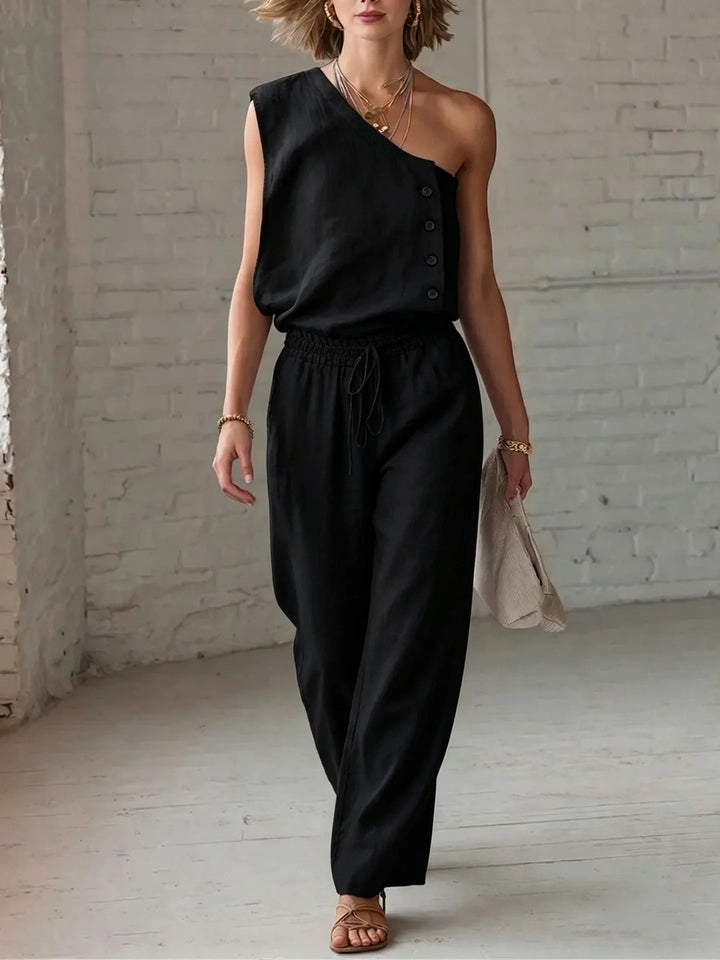 Mireille One Shoulder Two-Piece Set