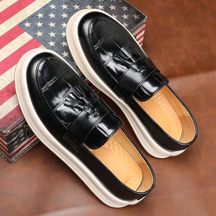 Ben Glossy Tassel Loafers