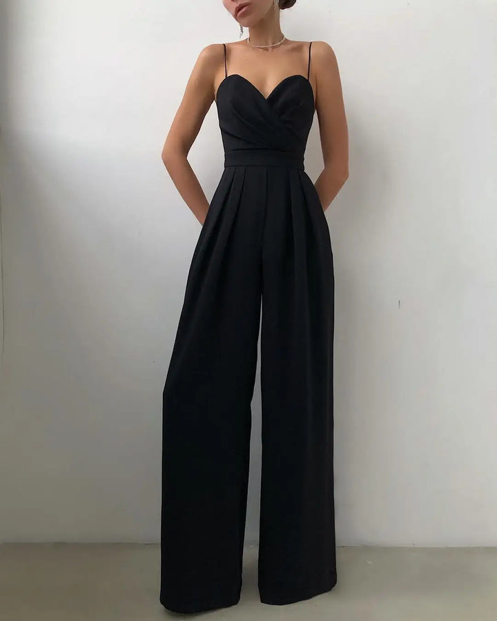 Maristelle Sleeveless Wide Leg Jumpsuit
