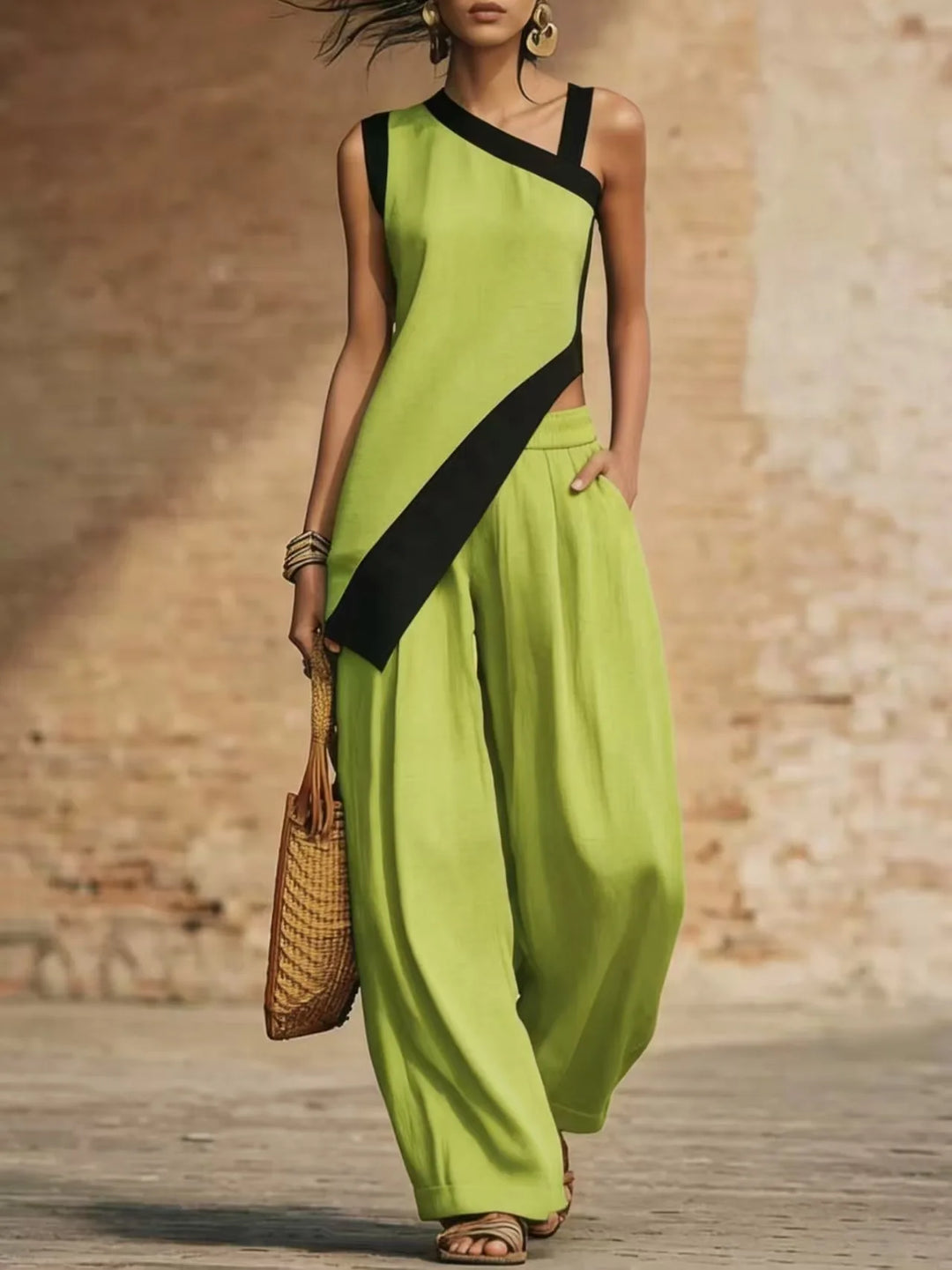 Danielle Asymmetrical Matching Set