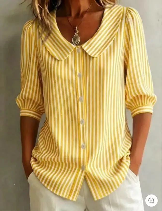 Abby Oversized Striped Blouse