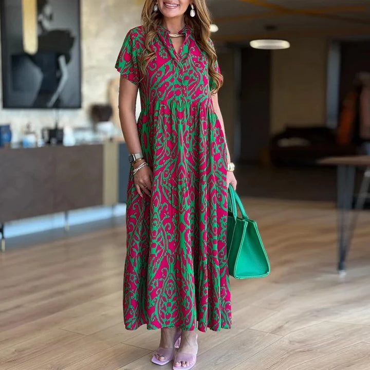 Brooke Printed Pocket Maxi Dress