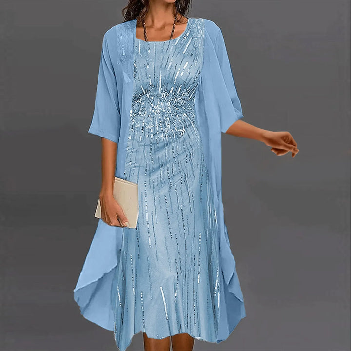 Mira Sequin Wedding Guest Dress