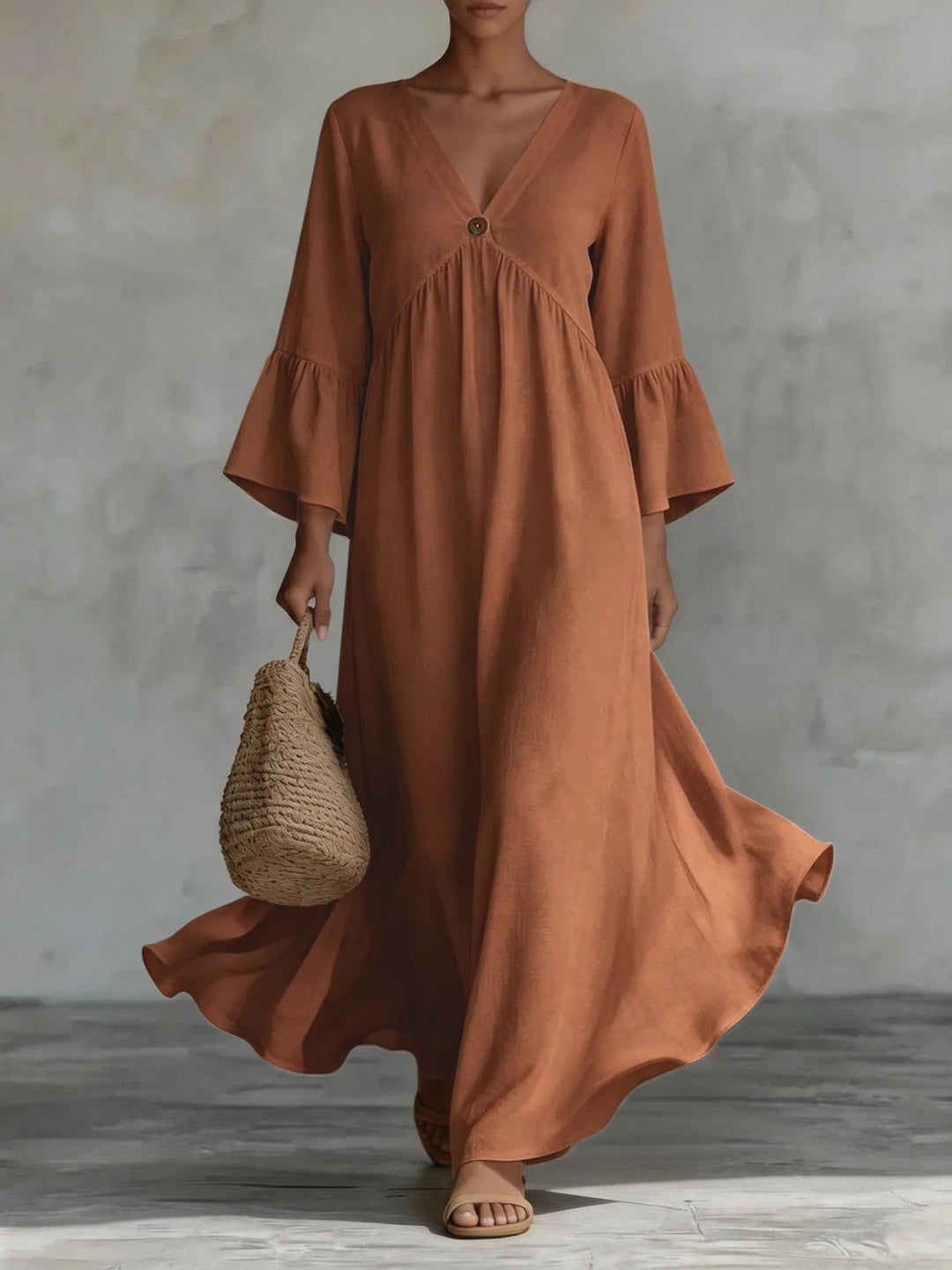Elowen Casual Flowy Maxi Dress
