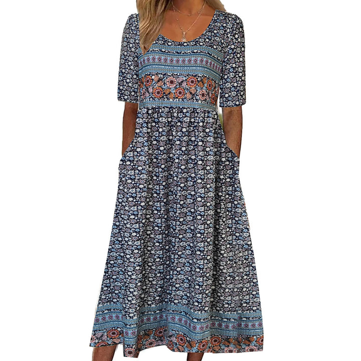 Danica Bohemian Floral Printed Maxi Dress