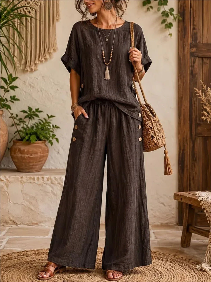 Kiana Casual Relaxed Trouser Set