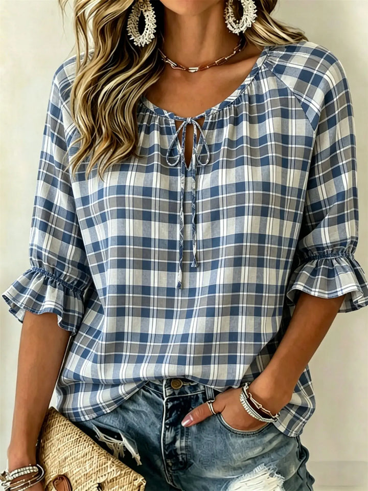 Collins Front Tie Blouse