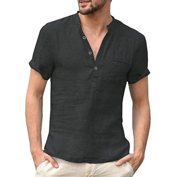Caleb Short Sleeve Henley Shirt