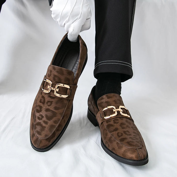 Monarch Leopard Loafers