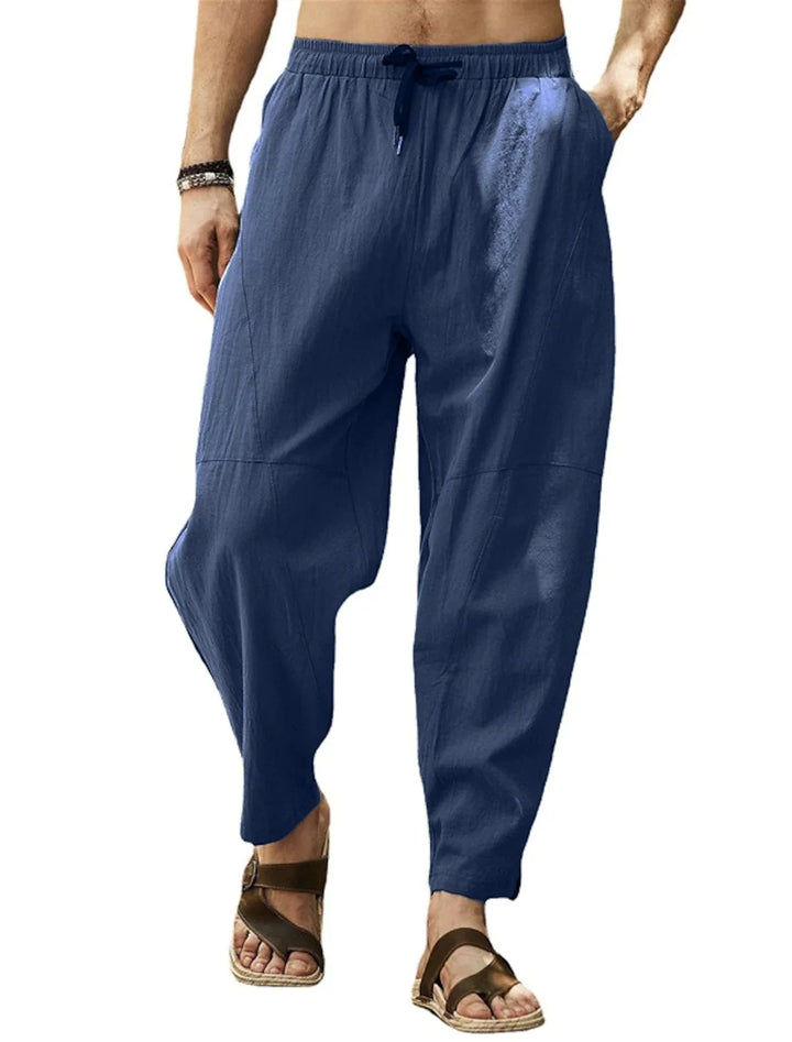 Benson Relaxed Fit Drawstring Tapered Trousers