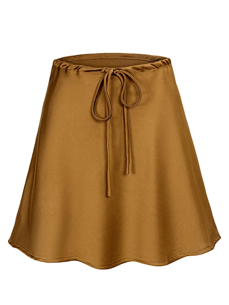 Orlina Satin Mini Skirt