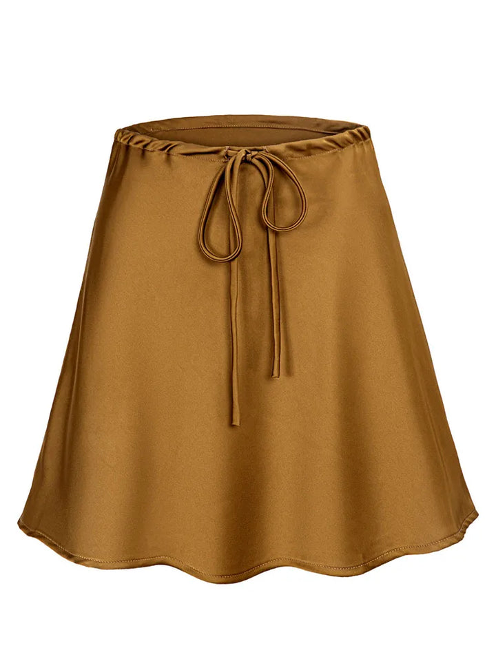 Orlina Satin Mini Skirt