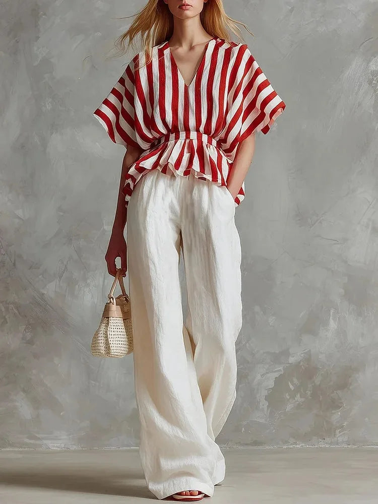 Camilla Striped Two-Piece Set