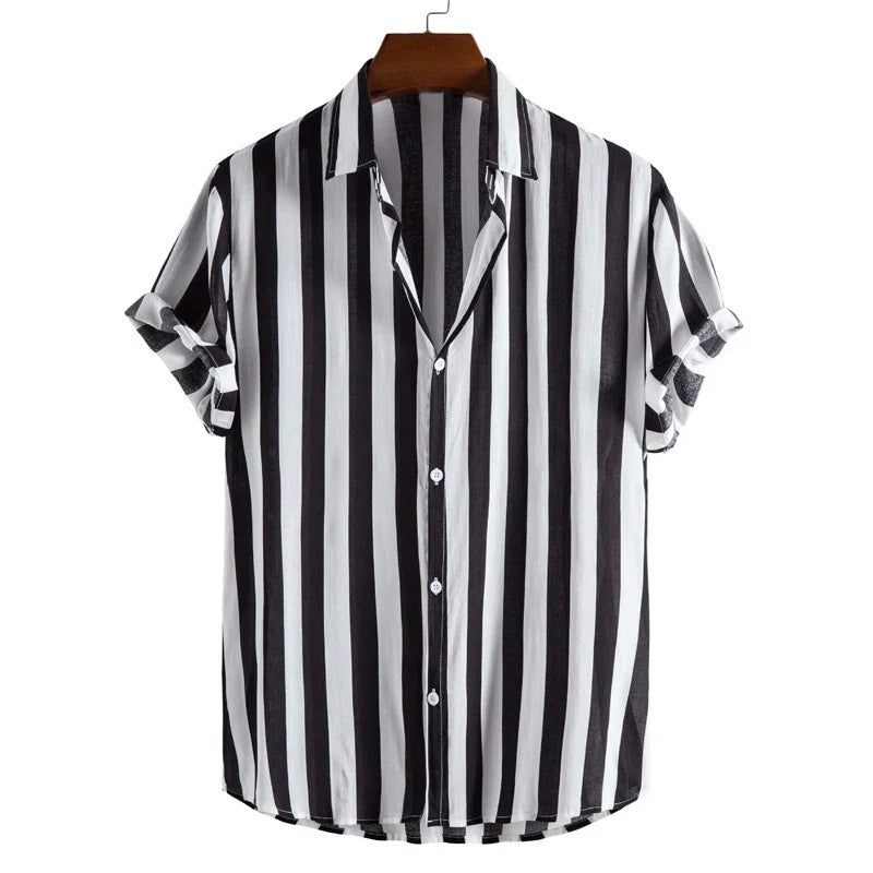 Malaga Stripe Button-Up Shirt