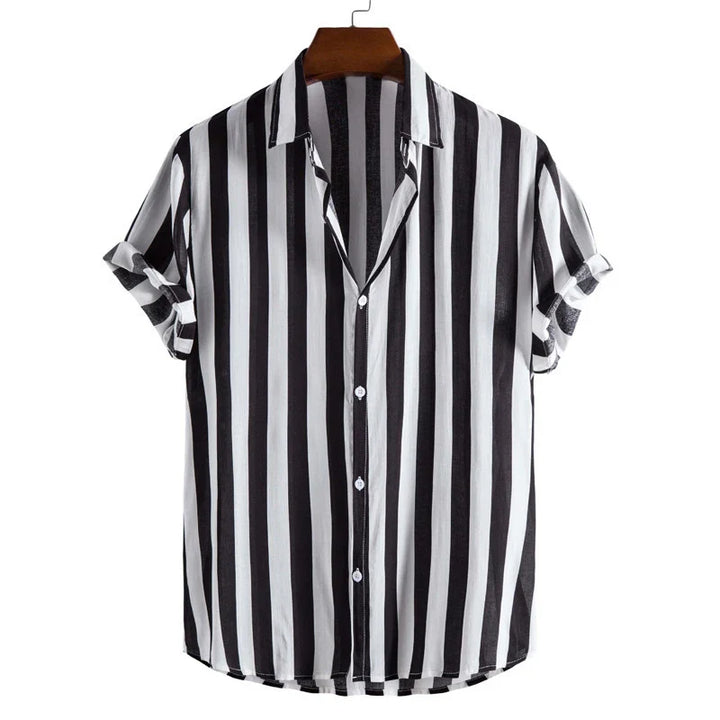 Malaga Stripe Button-Up Shirt