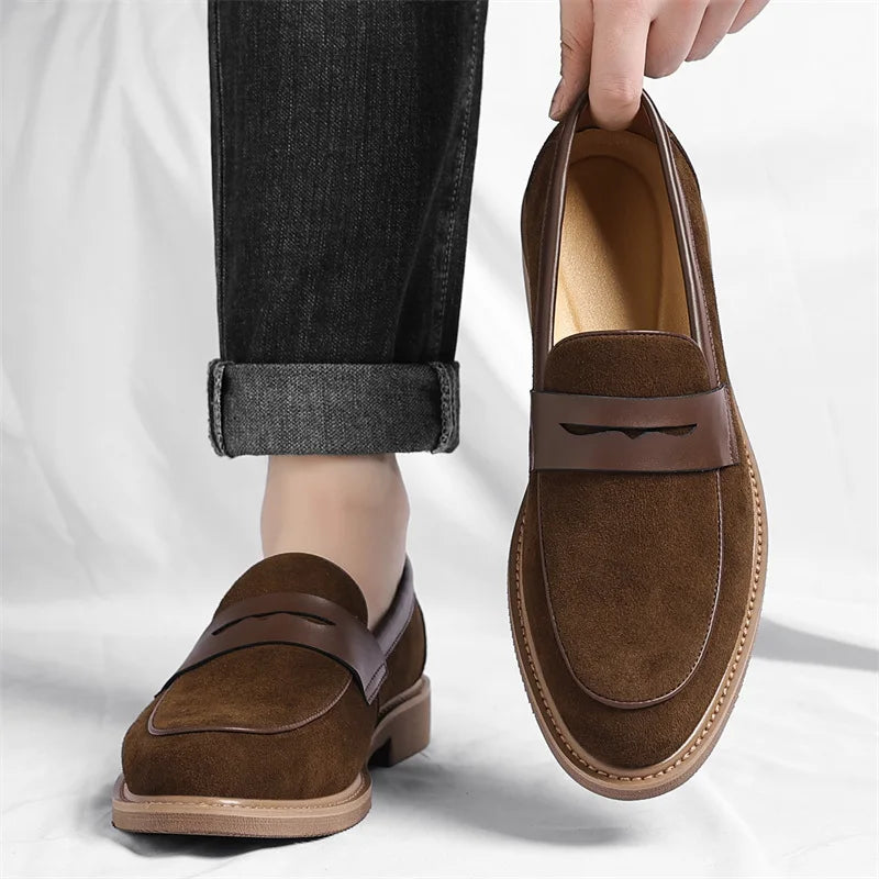 Joshua Suede Slip-On Loafers