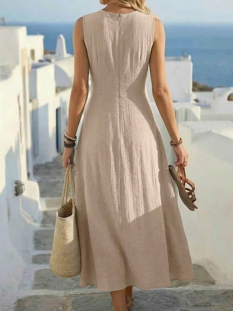 Marielle Ruched Waist Maxi Dress