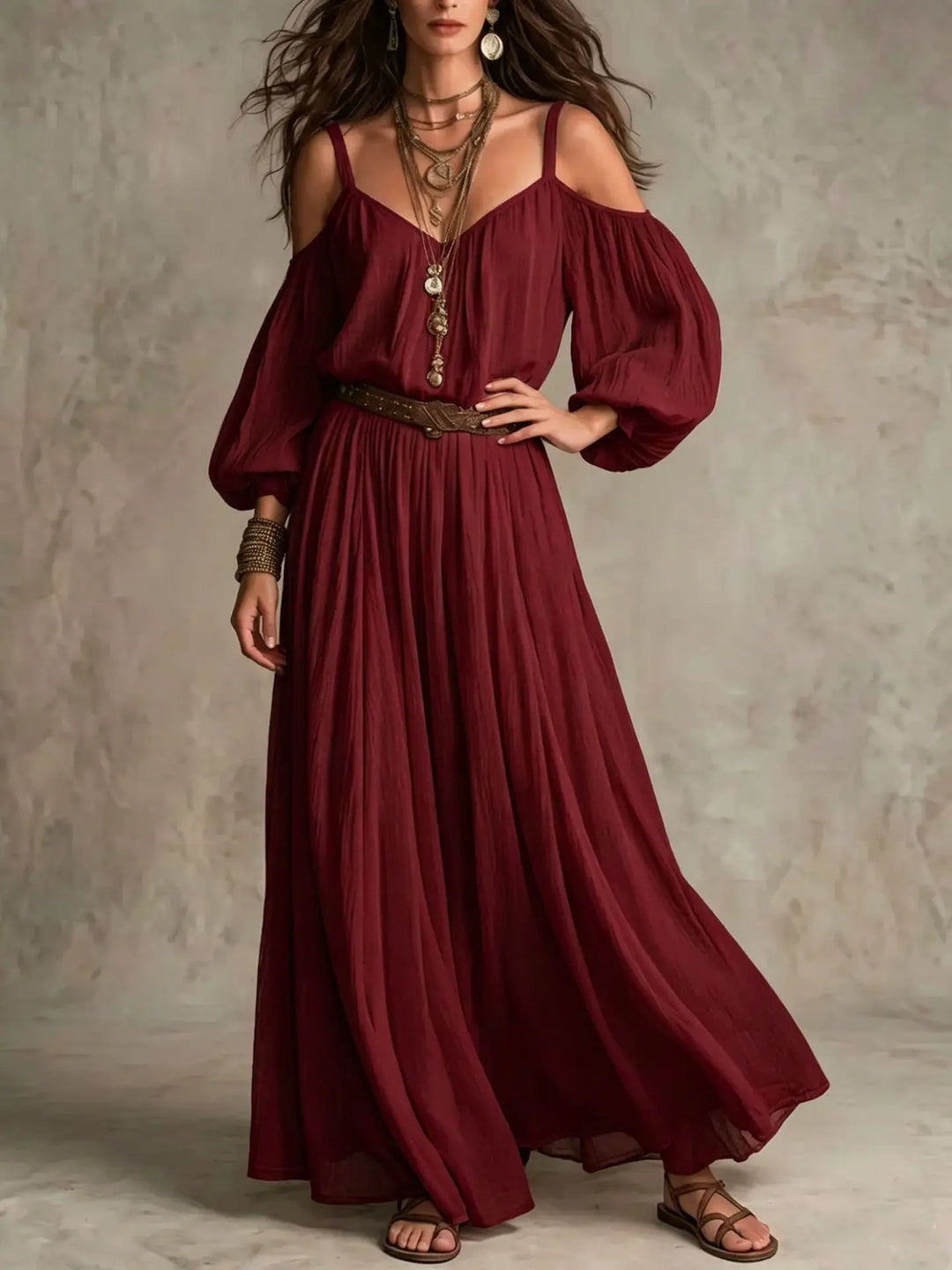 Arabella Off Shoulder Maxi Dress