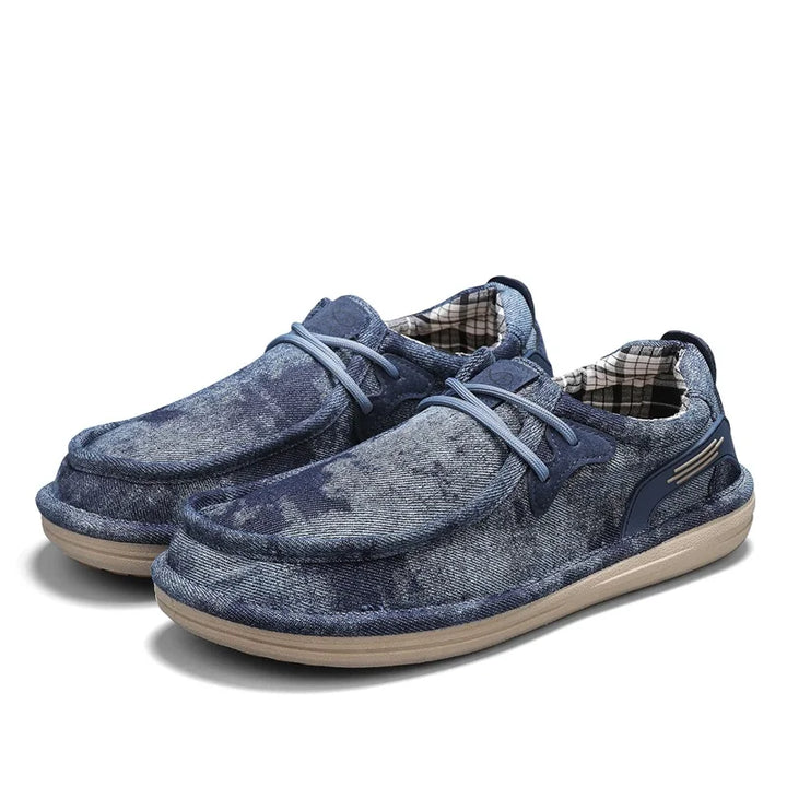 Grayson Washed Canvas Loafers