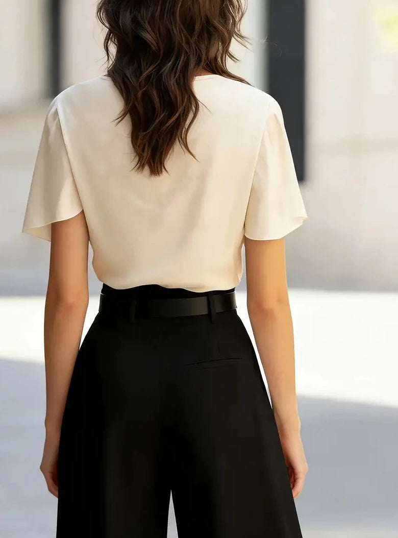 Bellamy Draped Cowl Neck Blouse