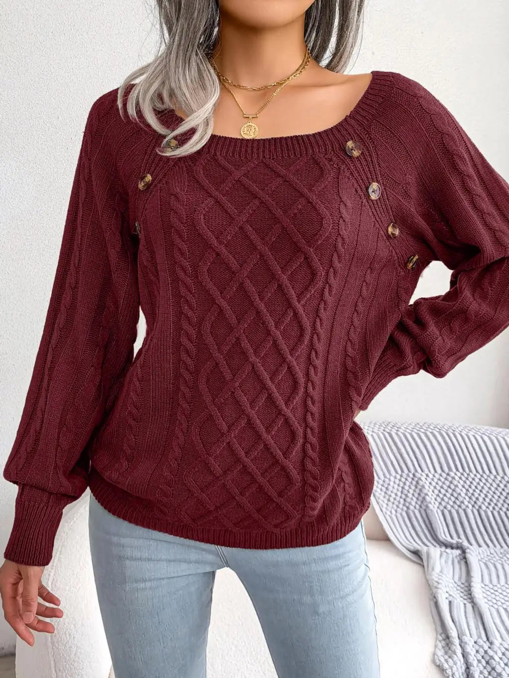 Briony Square Neck Sweater