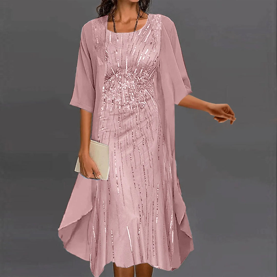 Mira Sequin Wedding Guest Dress