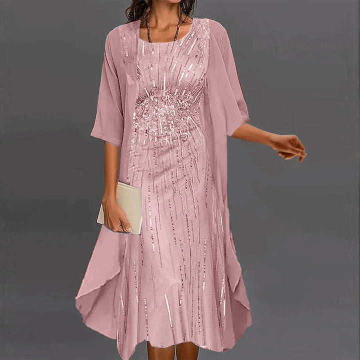 Mira Sequin Wedding Guest Dress
