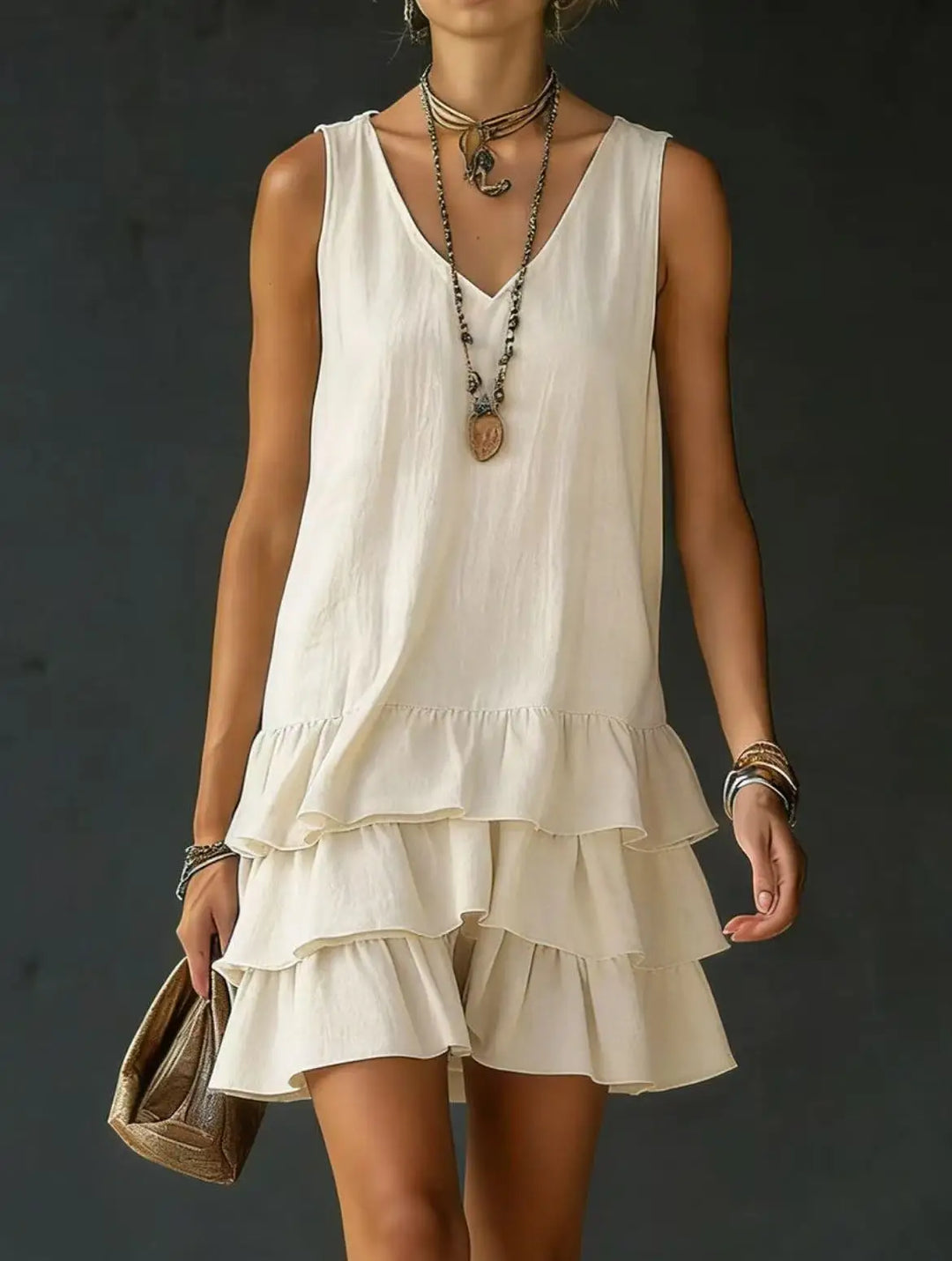 Courtney Ruffle Mini Dress