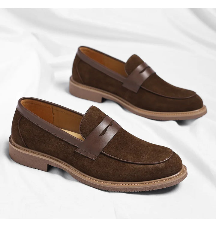 Joshua Suede Slip-On Loafers