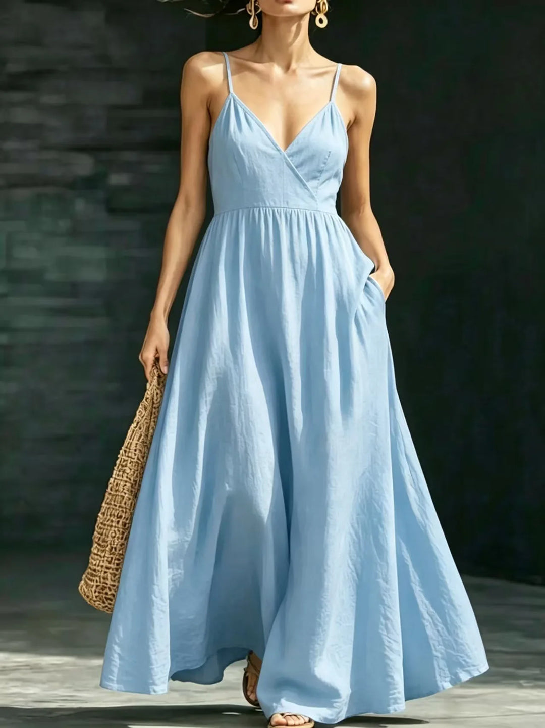 Isabelle Elegant Flowy Maxi Dress
