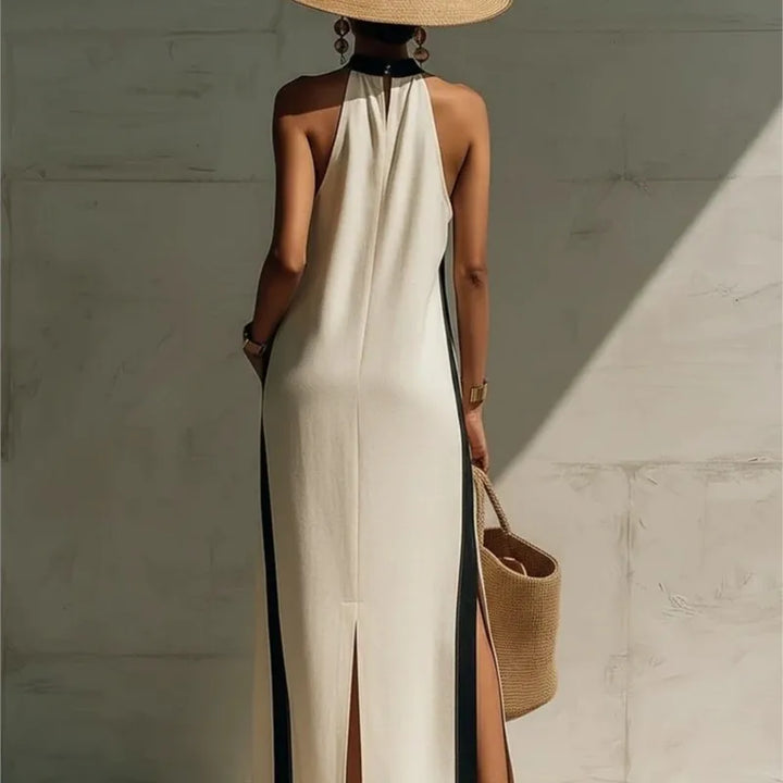 Sienna Casual Halter Maxi Dress