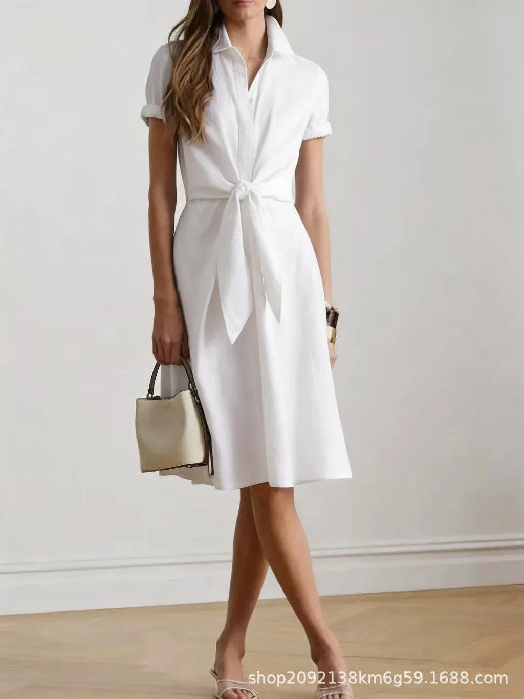 Emery Tie Waist Midi Dress