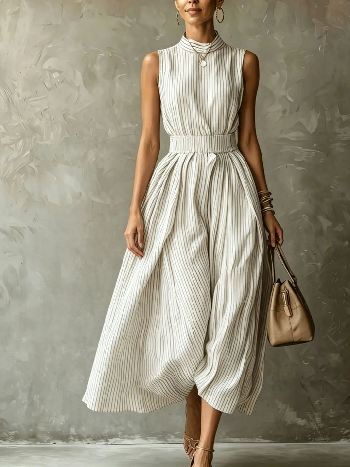 Elise Elegant Sleeveless Midi Dress