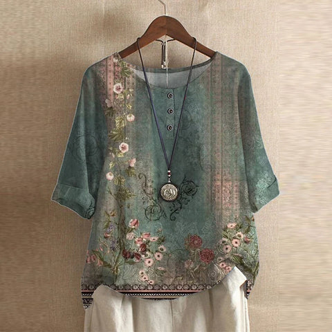 Liora Retro-Inspired Blouse