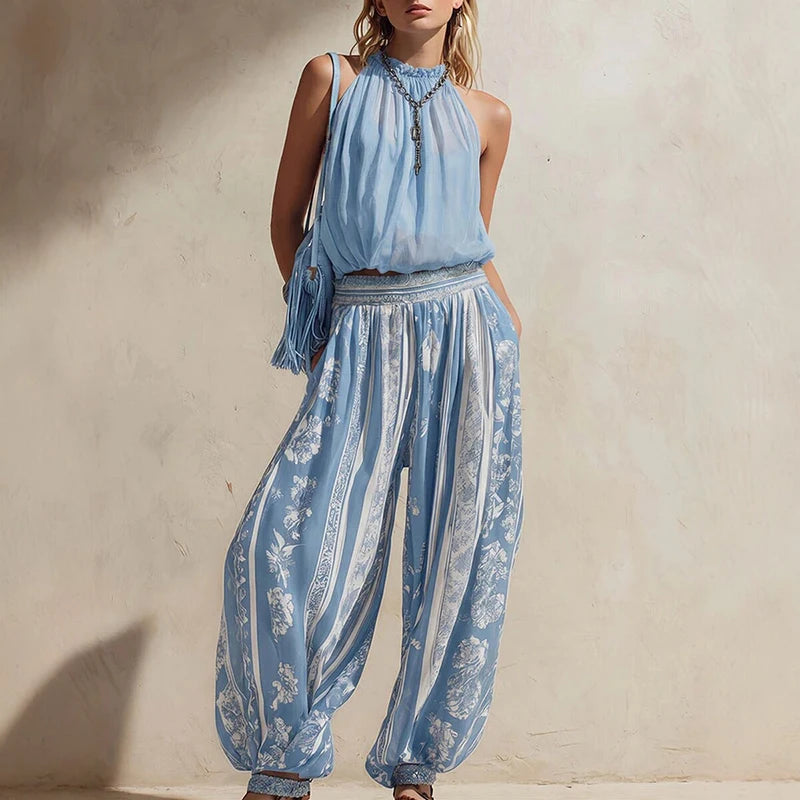 Elodie Printed Wide Leg Set