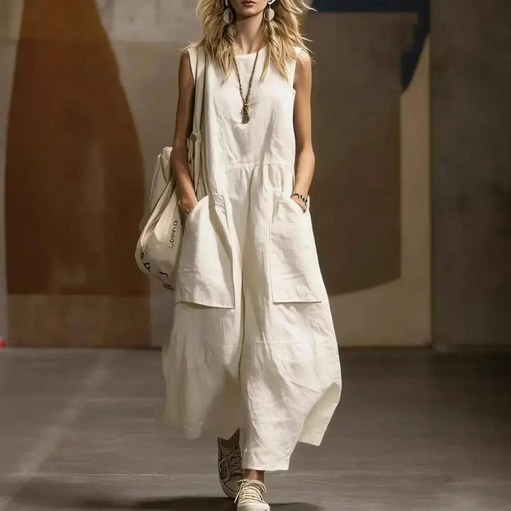 Mikah Sleeveless Pocket Maxi Dress