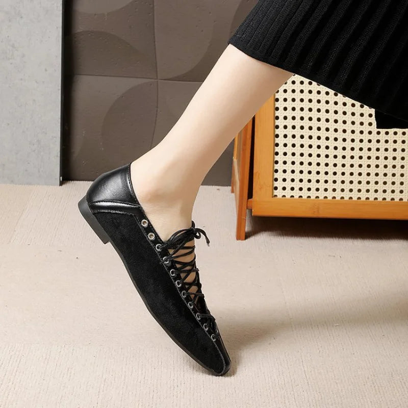 Vesper Classic Lace Up Flats