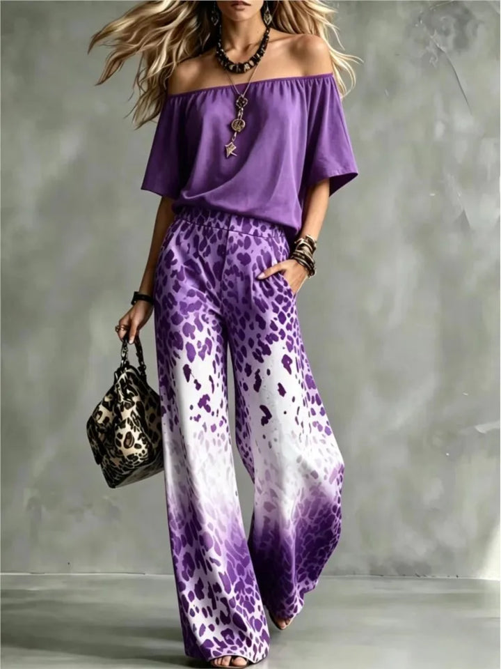 Zara Off Shoulder Trouser Set