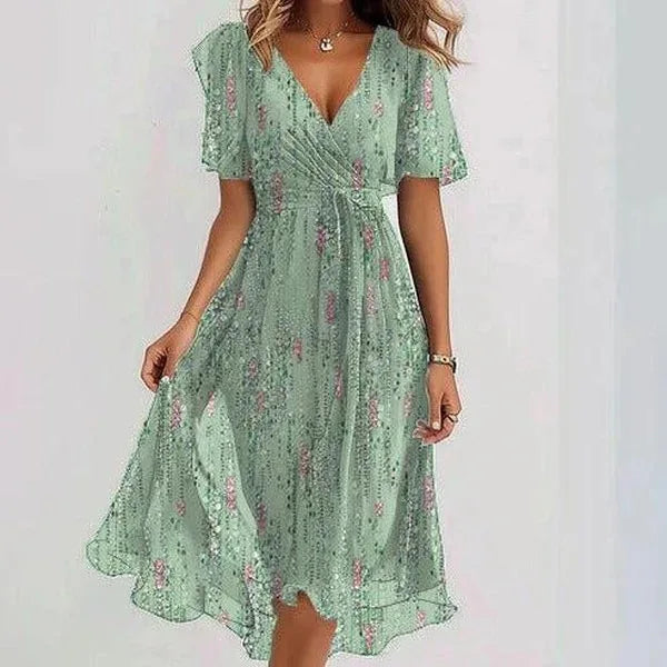 Maren Flowy Floral Midi Dress