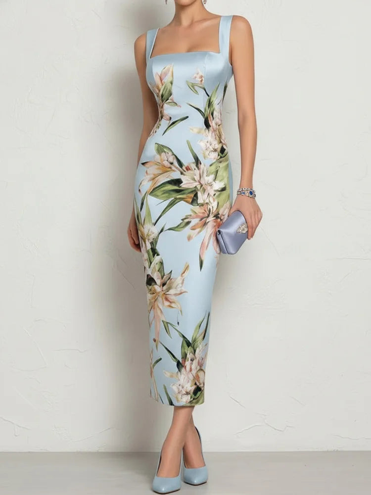 Yvette Elegant Floral Wedding Guest Dress