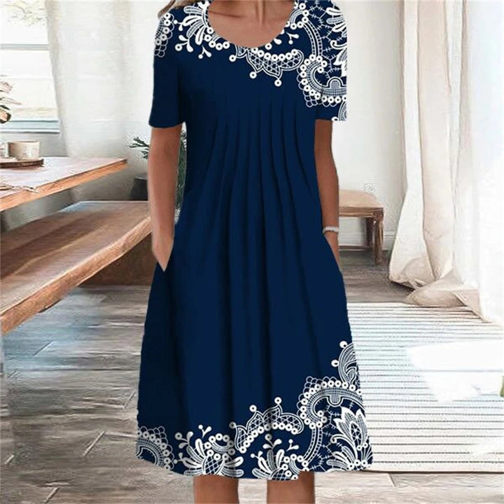 Felicity Floral Short Sleeve Midi Dress