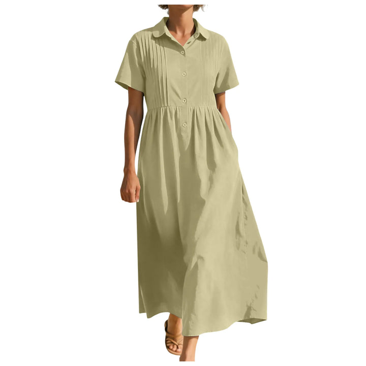 Grace Button Front Midi Dress