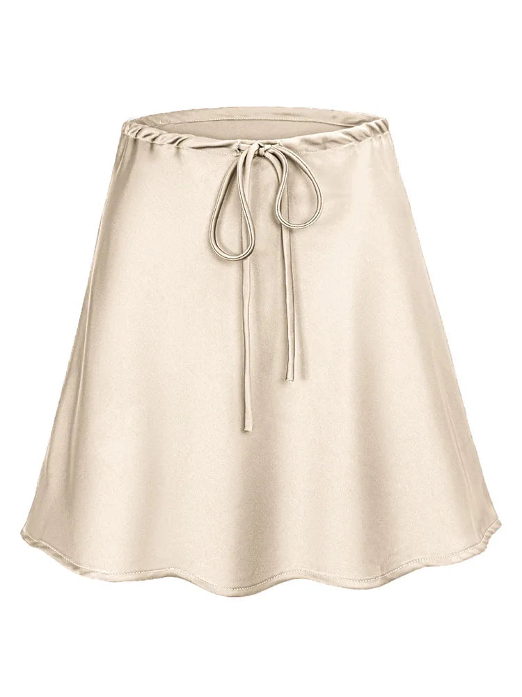 Orlina Satin Mini Skirt