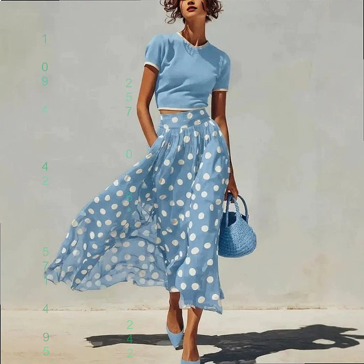 Penelope Polka Dot Skirt Set