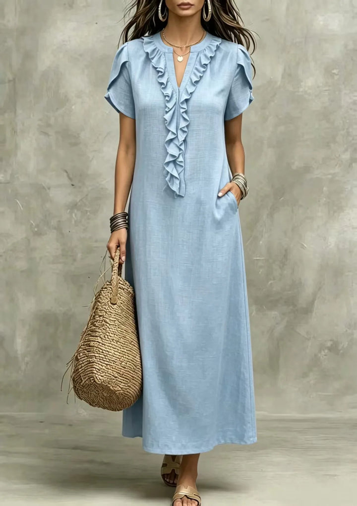 Brenna Relaxed Ruffle Maxi Dress