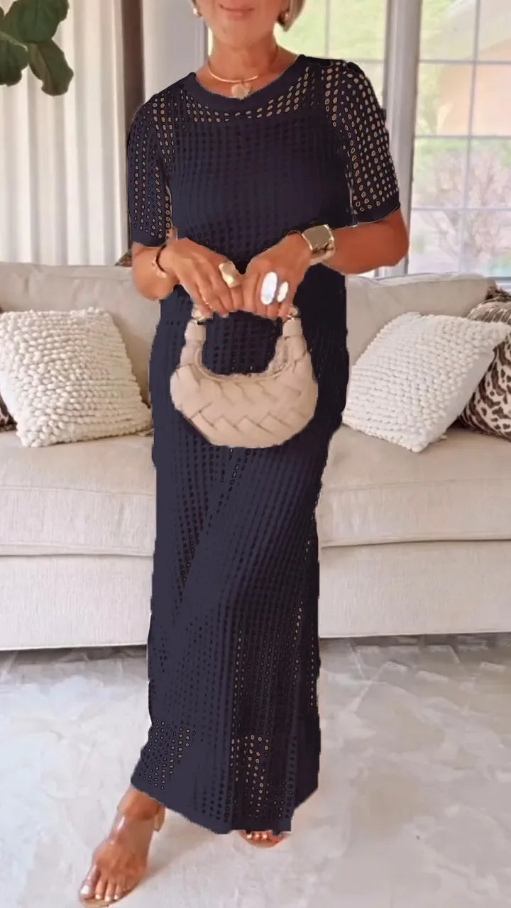 Bethany Breathable Knit Maxi Dress