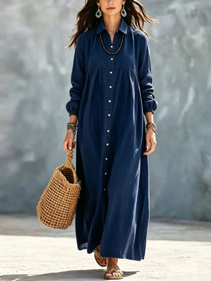 Cressida Button Front Maxi Dress