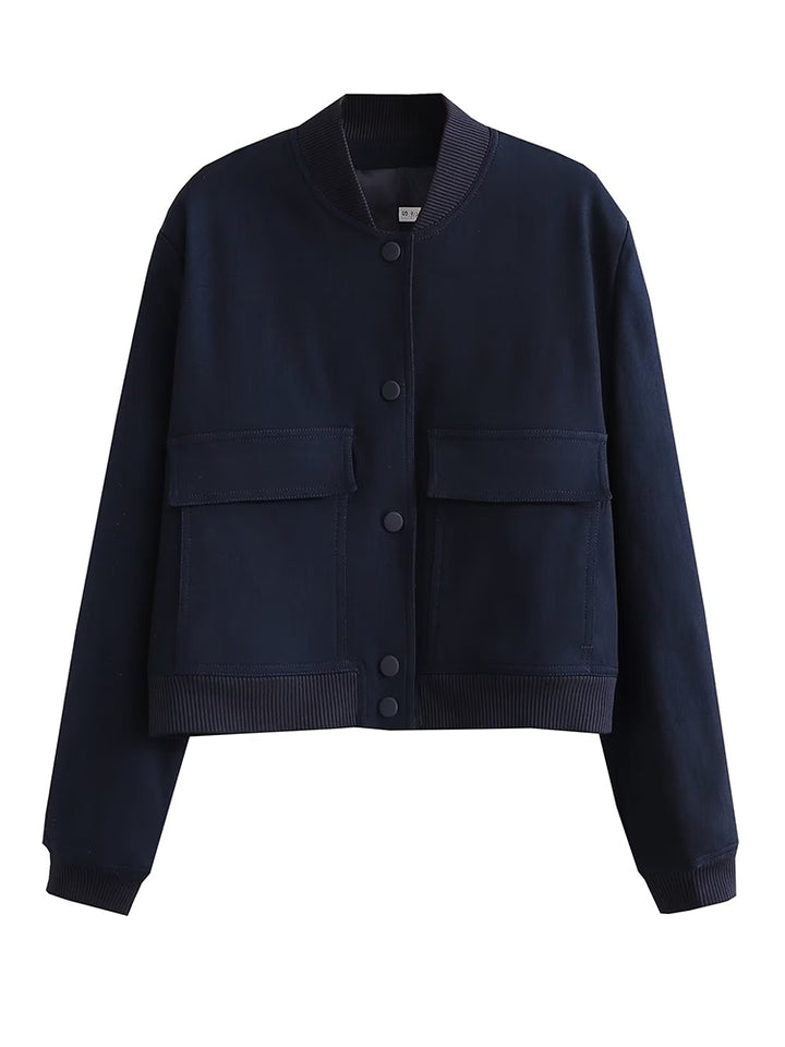 Corrine Cropped Bomber Jacket