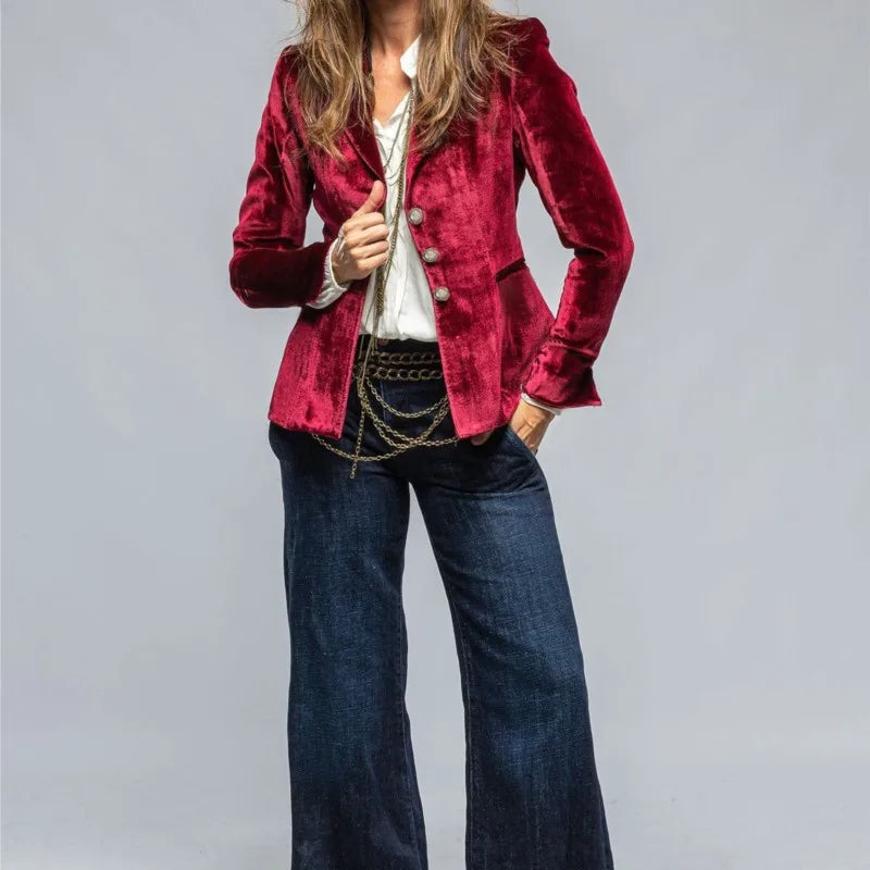Florence Tailored Velvet Blazer